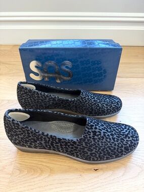 SAS Women’s SAS Bliss Leopard Print Slip-On Comfort Loafers Shoes